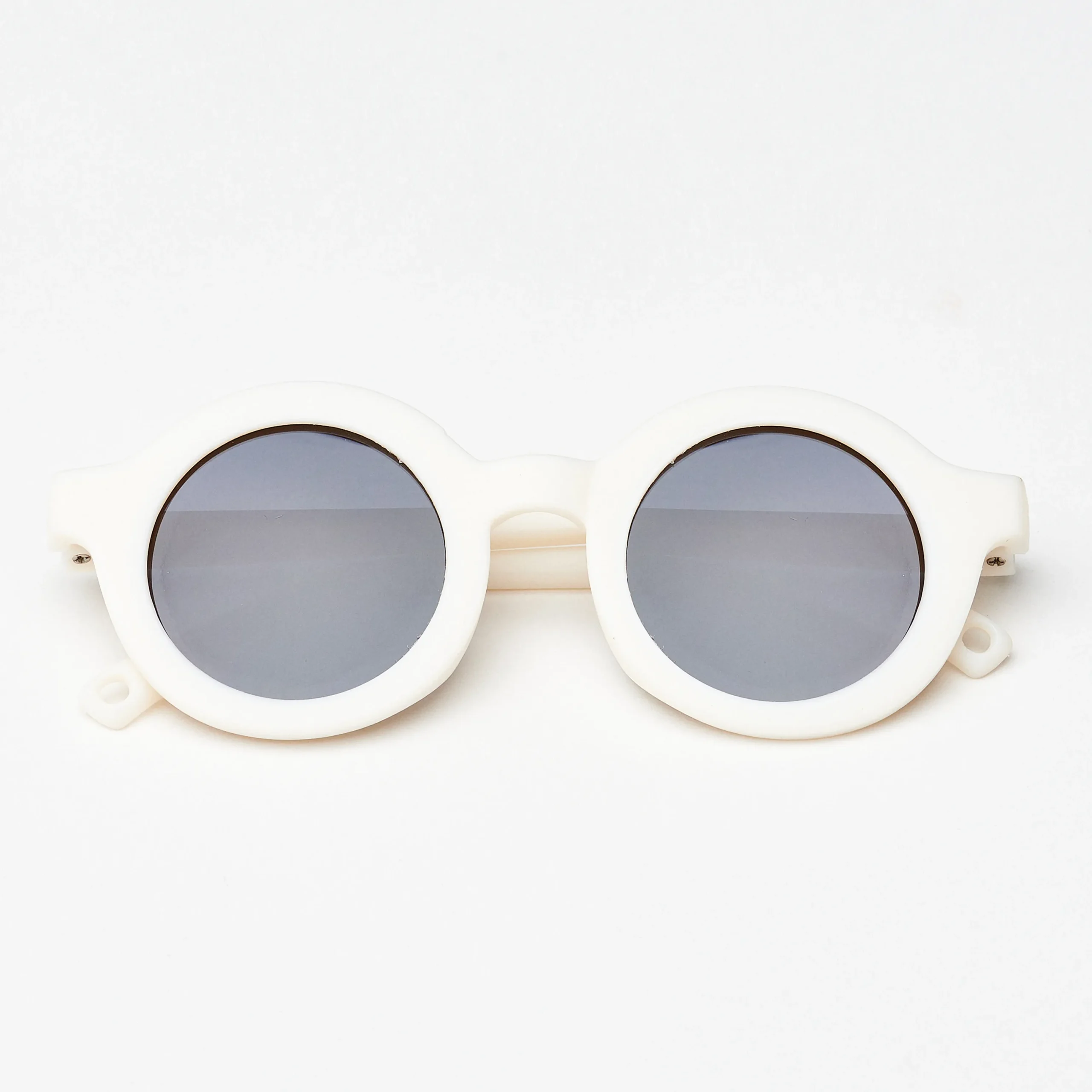 BABY CLOUD Βρεφικά Γυαλιά Ηλίου Baby Round White UV400 με Λουράκι 6 – 24 μηνών (10.6 x 11.5 εκ.)