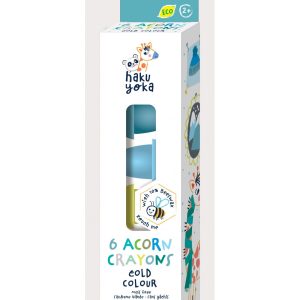 6 ACORN CRAYONS-COLD COLOUR