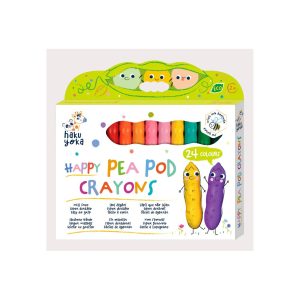 Κηρομπογιές HAPPY PEA POD 24 χρωμάτων
