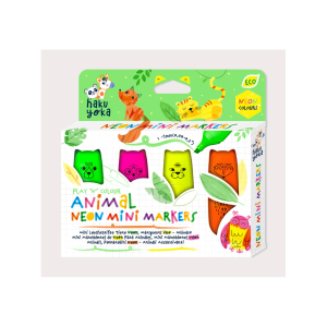 PLAY 'N' COLOUR MINI MARKERS ANIMAL NEON