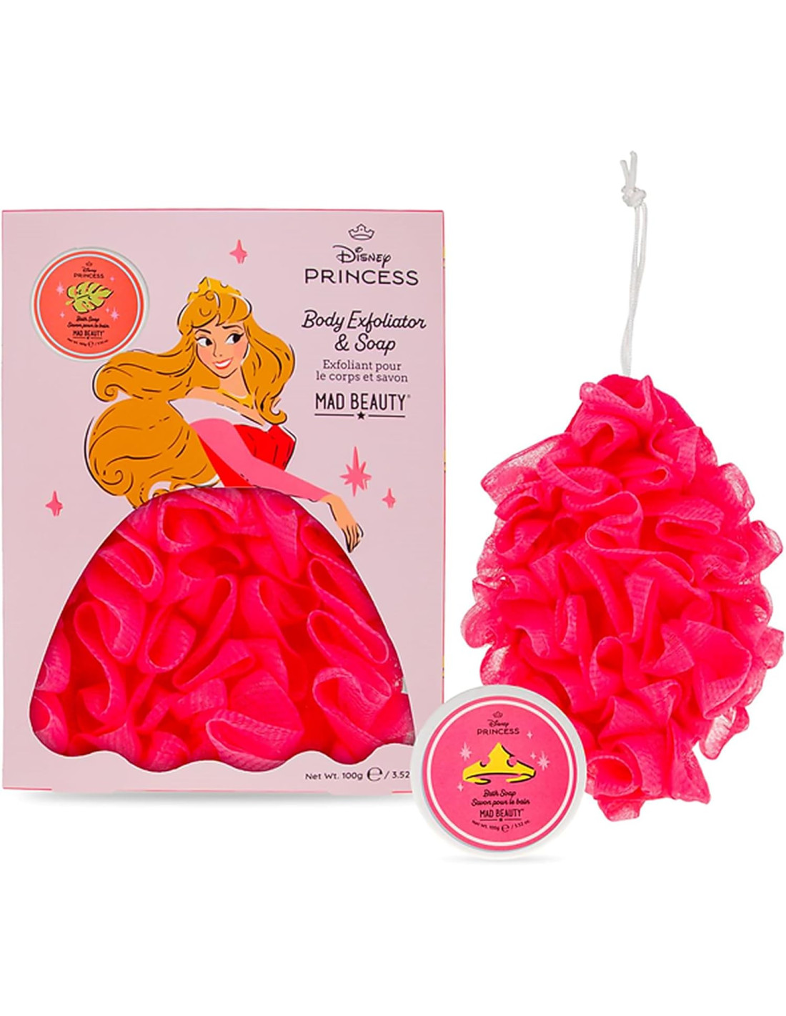PRINCESS SET – BODY EXFOLIATOR AND SOAP – AURORA