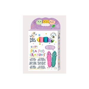 HAPPY PEA POD CRAYONS 12 PASTEL COLOURS