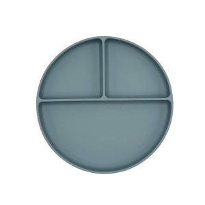 Dusty Blue- Πιάτο σιλικόνης με βεντούζα και χωρίσματα