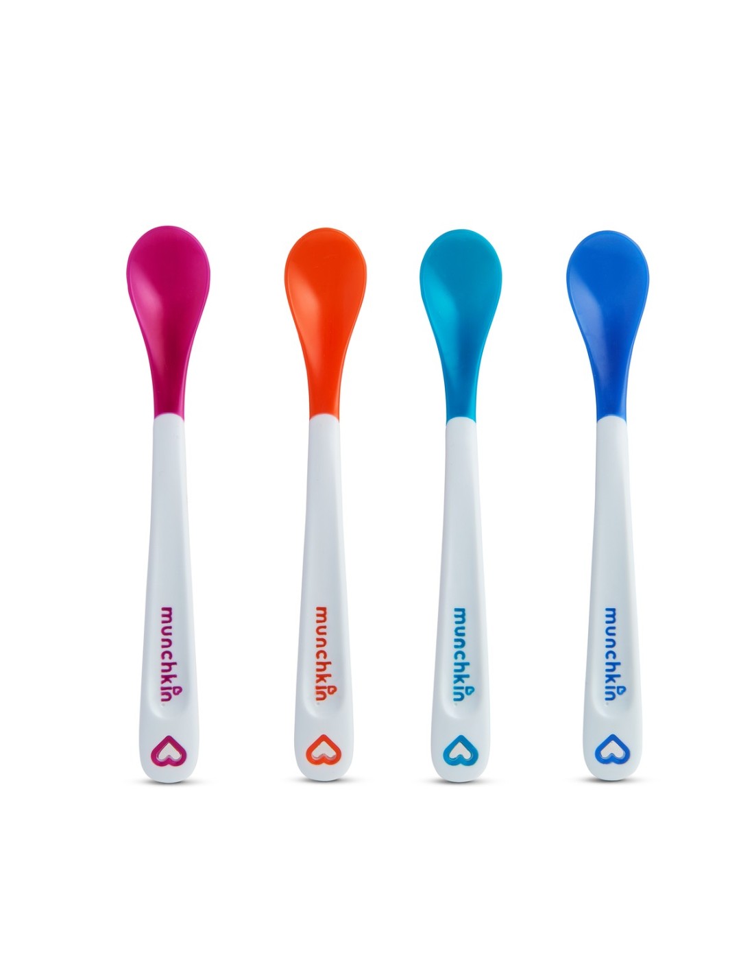 Munchkin 3 White Hot Safety Spoons Κουταλάκια Φαγητού με Αισθητήρα Θερμακρασίας 3m+ 4τμχ