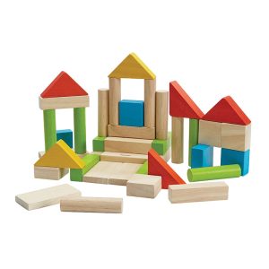 Plan Toys Τουβλάκια χρωματιστά (40τμχ)