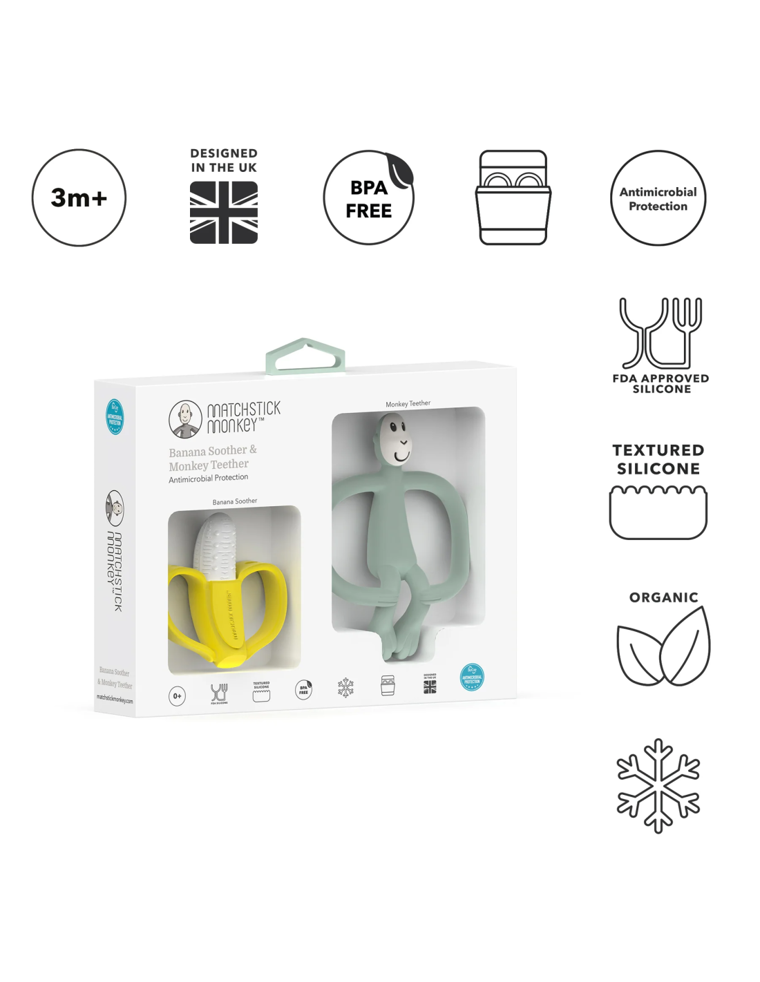 BANANA & MONKEY TEETHER GIFT SET - Image 2