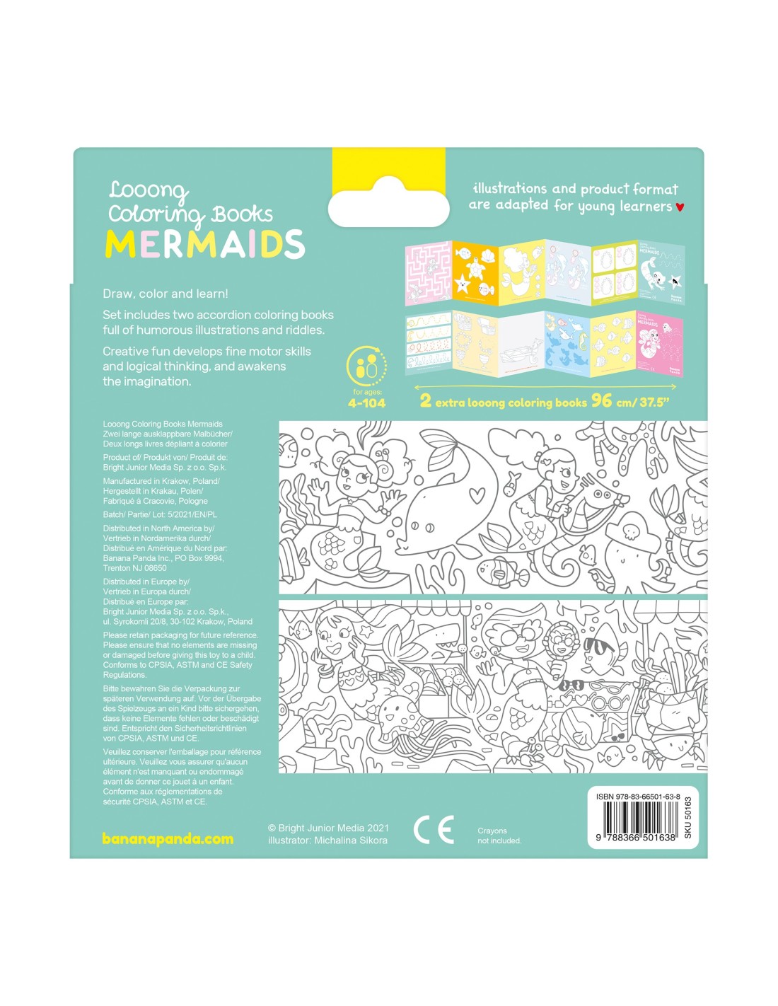 Coloring Books Mermaids - Ζωγραφική για Παιδιά Γοργόνες - Image 4