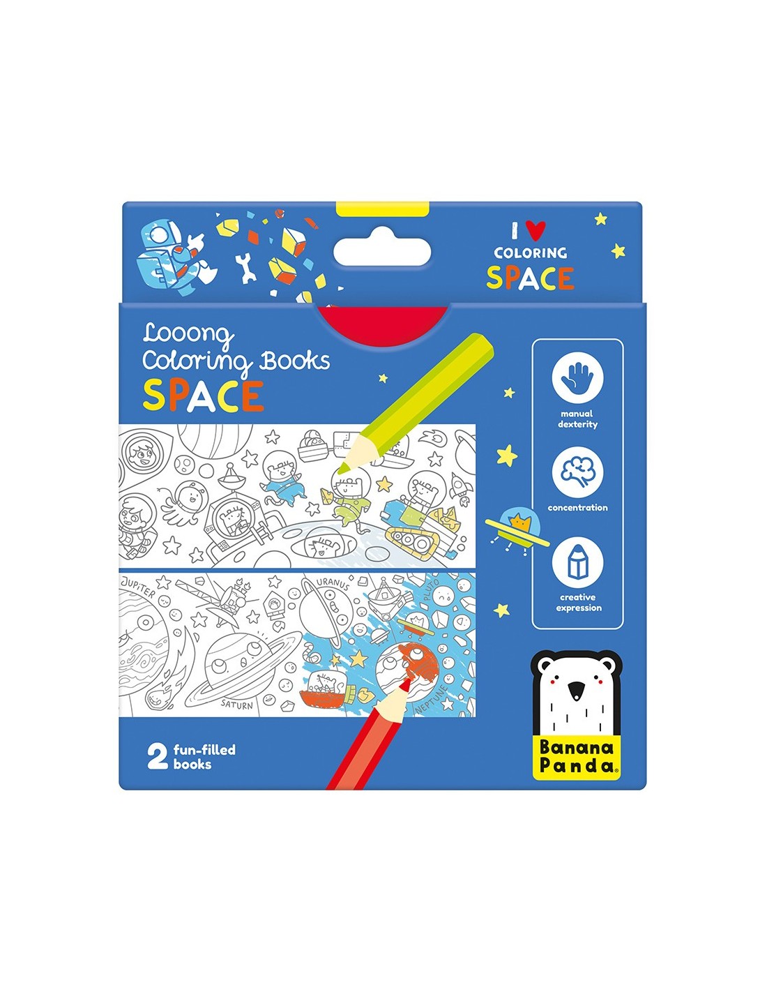 LOOONG COLORING BOOKS – I LOVE COLORING SPACE